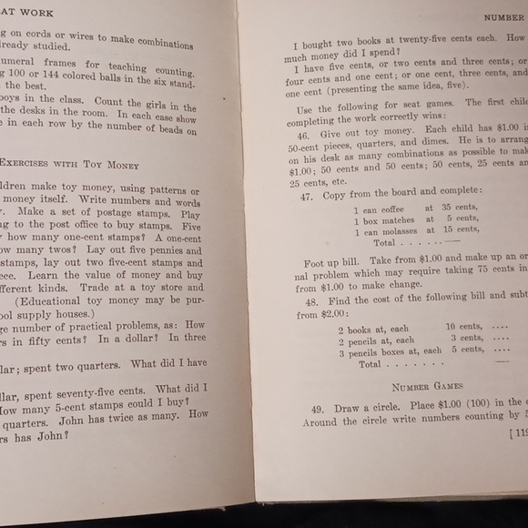 Primary Seat Work Sense Training and Games book by Laura Roundtree Smith in 1919 - Picture 6 of 10